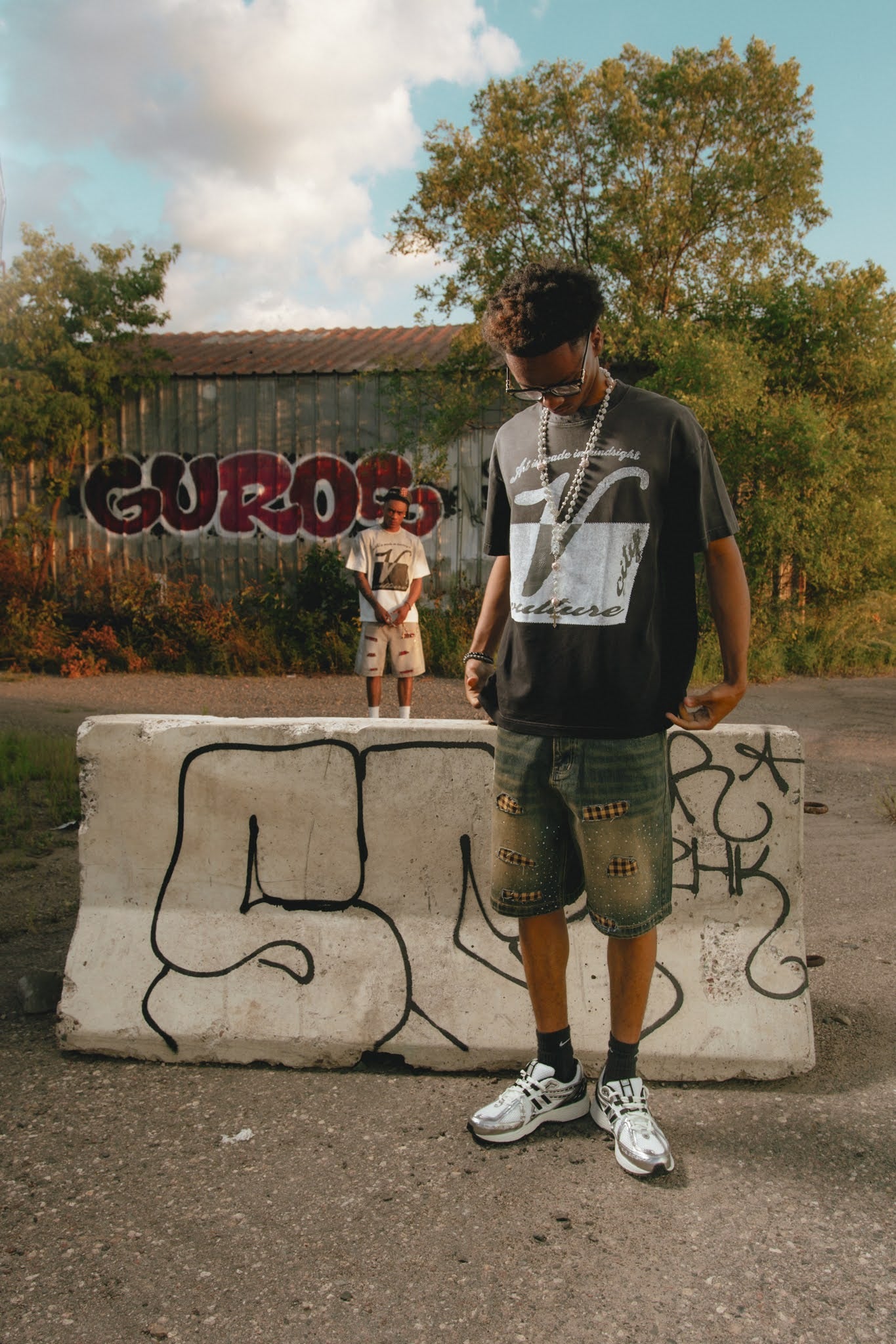 CITYOFVULTURES COLLECTION Acid Wash T-Shirt